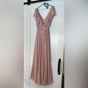 #Levkoff Style 7112 Bridesmaid dress, color frost rose